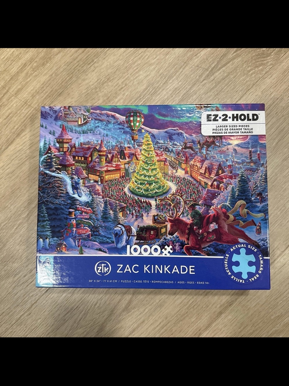 Christmas Zac Kinkade Santa's North Pole 1000 pc Puzzle